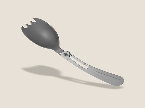 Spork Deejo 39g, Titane